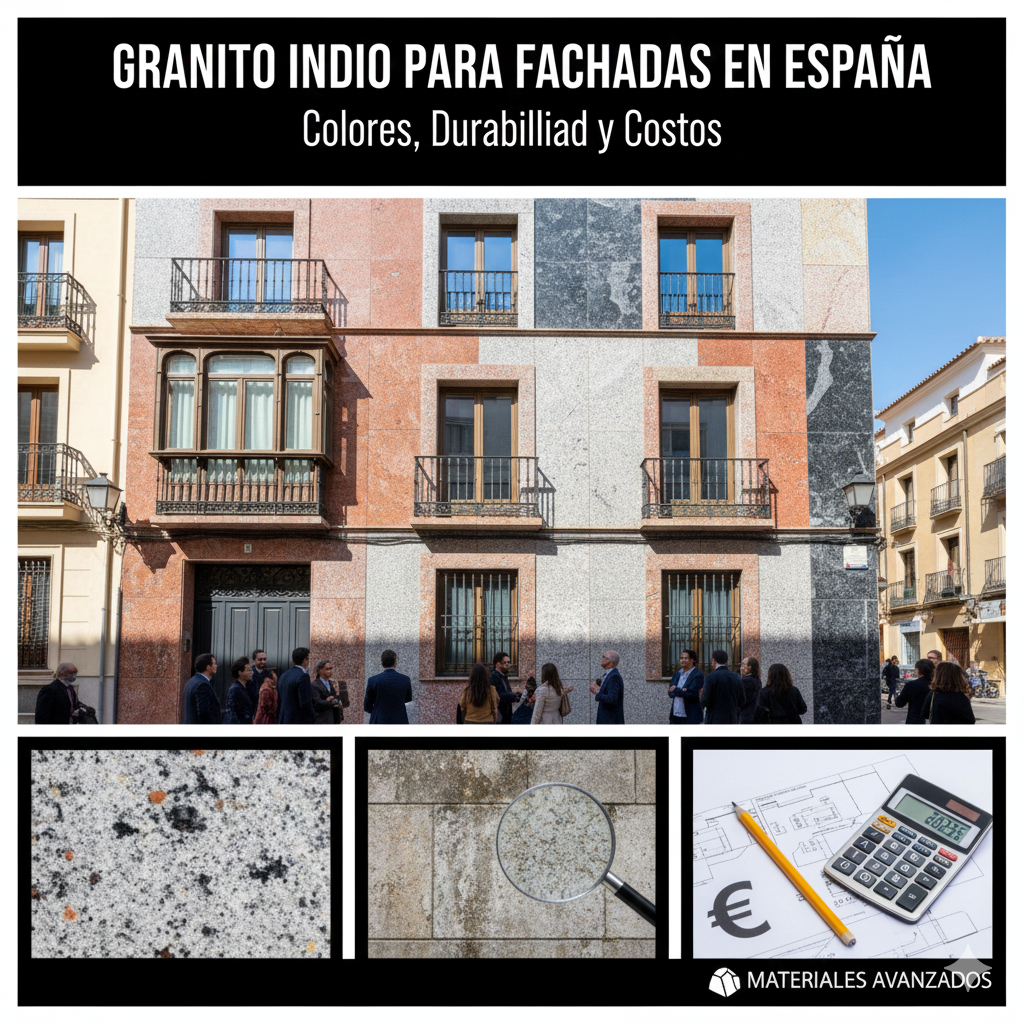  Granito Indio para Fachadas en España: Colores, Durabilidad y Costos (Translation: Indian Granite for Facades in Spain: Colors, Durability & Costs) Turn on screen reader support