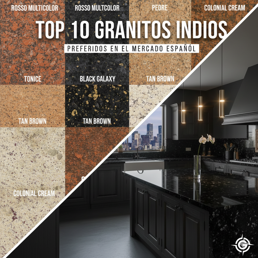 Top 10 Granitos Indios que Prefiere el Mercado Español