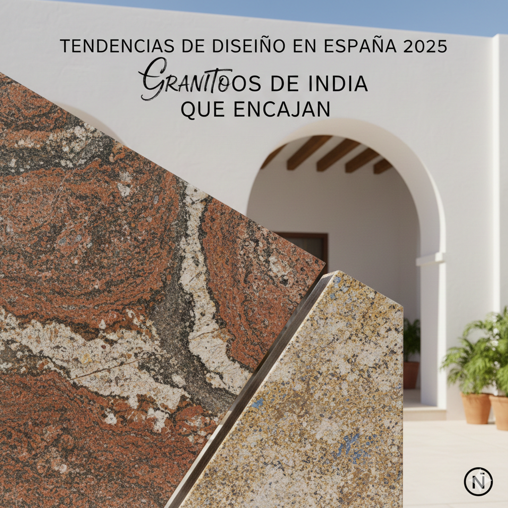 Tendencias de Diseño en España 2025: Granitos de India que Encajan (Translation: Design Trends in Spain 2025: Indian Granites That Fit the Market)
