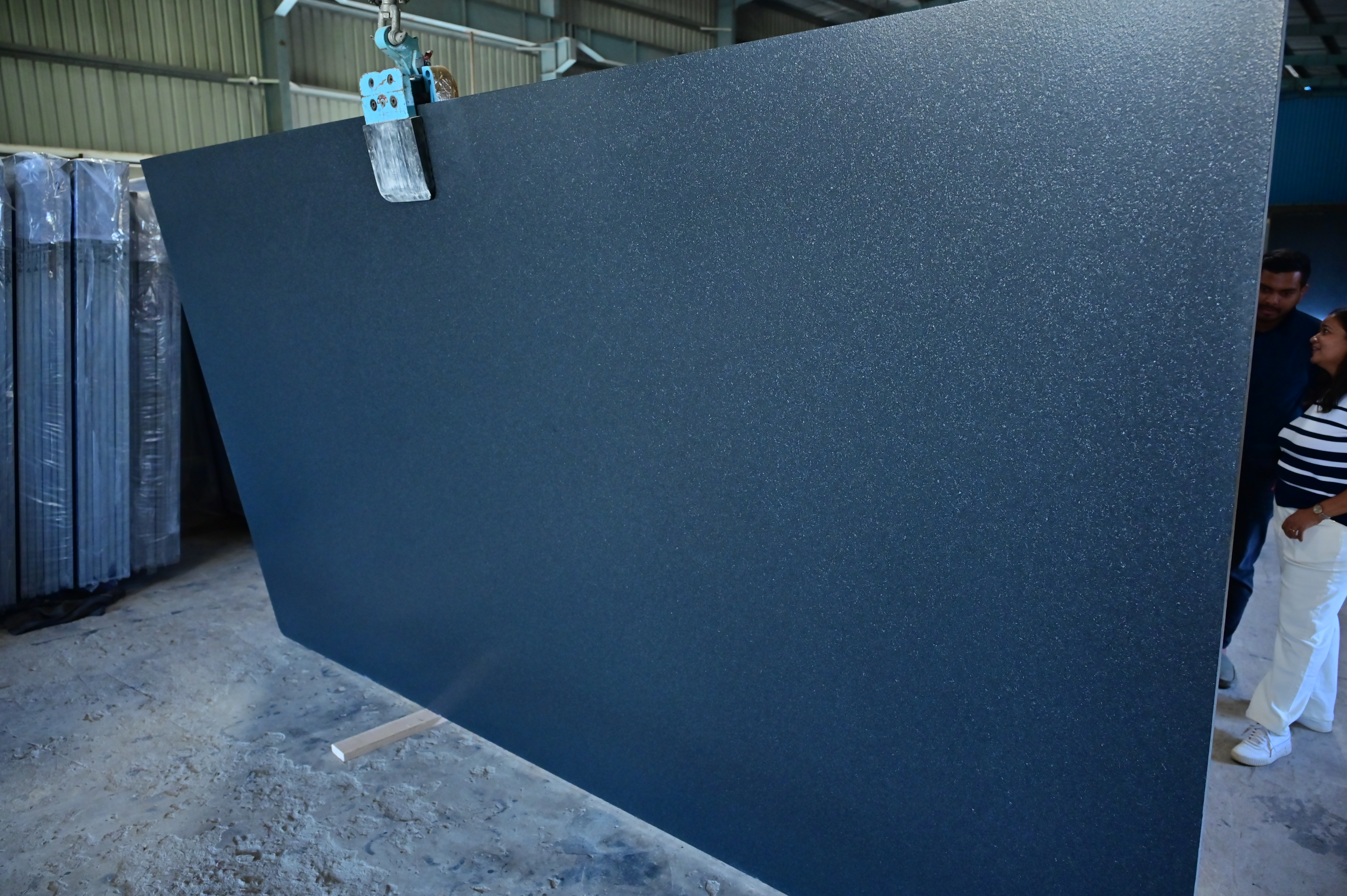 Absolute Black Gangsaw Slabs ( Leather finish )